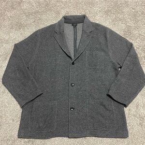 Men’s J. Crew Wool Blend Twill Jacquard Work Jacket Size XL